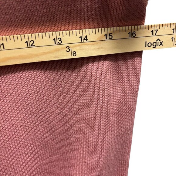 Sundance Womens Pink Raglan Knit Sweater Bell Sleeve  With Tie Detail Size S - Picture 6 of 9